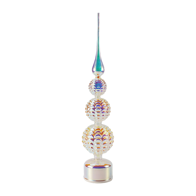 คริสตัลสีรุ้ง LED Tower Decor / Snowman ต้นคริสต์มาสไฟตั้งโต๊ะ