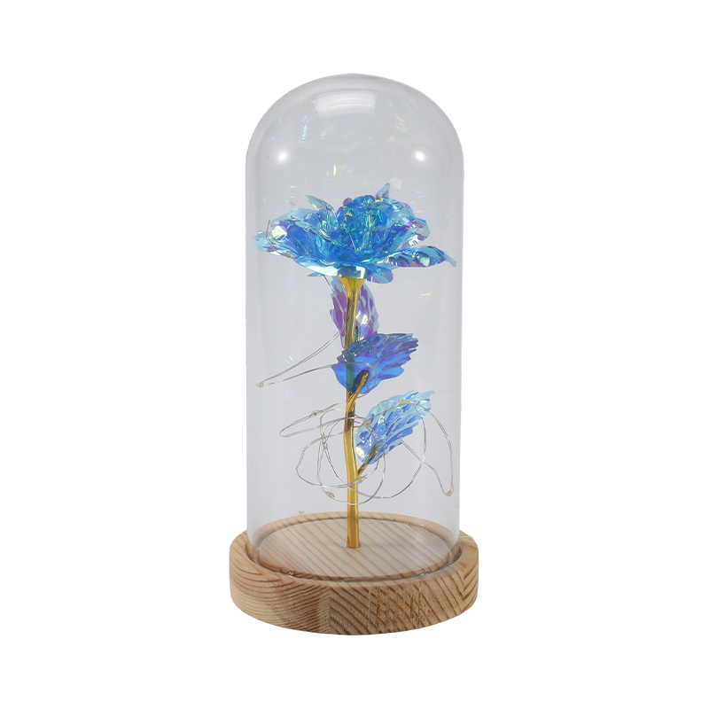 Galaxy Rose Glass Cloche Light (มี/ไม่มีตุ๊กตาหมี หลายสี)